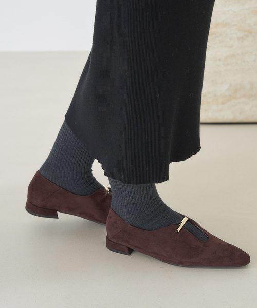 LE TALON（ルタロン）の「フロントメタルバブーシュ（バレエシューズ・レディース・アイボリー/ブラウン/ブラック系その他・22.5cm/22cm/23.5cm/25cm/24cm/24.5cm/23cm）」の3枚目の写真