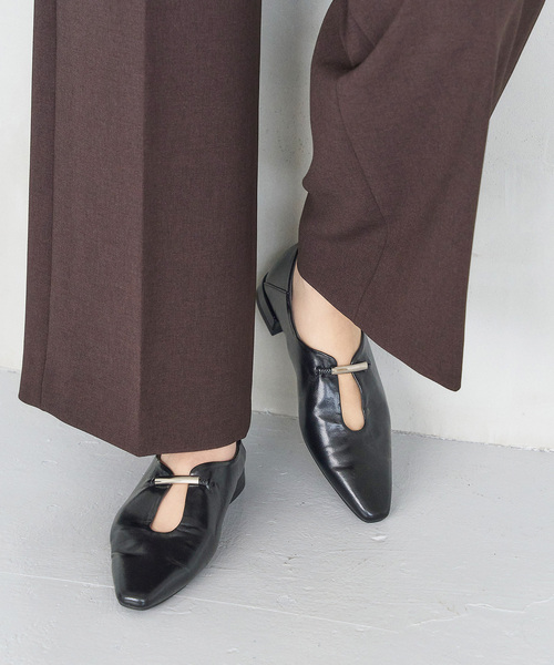 LE TALON（ルタロン）の「フロントメタルバブーシュ（バレエシューズ・レディース・アイボリー/ブラウン/ブラック系その他・22.5cm/22cm/23.5cm/25cm/24cm/24.5cm/23cm）」の5枚目の写真