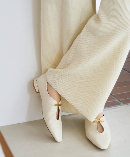 LE TALON（ルタロン）の「フロントメタルバブーシュ（バレエシューズ・レディース・アイボリー/ブラウン/ブラック系その他・22.5cm/22cm/23.5cm/25cm/24cm/24.5cm/23cm）」の11枚目の写真