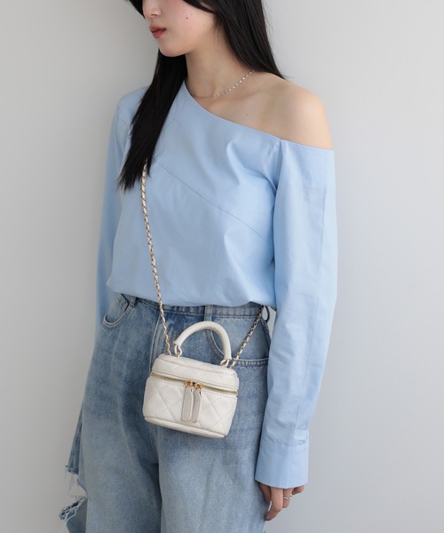 オフショルダー 肩出し長袖トップス（シャツ/ブラウス）｜LUMIRA