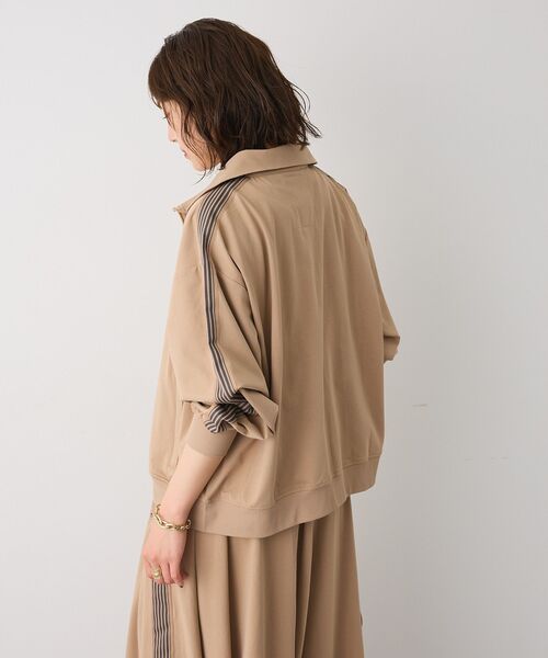 CRAFT STANDARD BOUTIQUE（クラフトスタンダードブティック）の「軽量/接触冷感/UVカット トラックジャケット（ジャージ・レディース・ブラック/アイボリー/チャコールグレー/ベージュ/ネイビー/カーキ・S/M/L）」の20枚目の写真