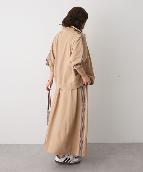 CRAFT STANDARD BOUTIQUE（クラフトスタンダードブティック）の「軽量/接触冷感/UVカット トラックジャケット（ジャージ・レディース・ブラック/アイボリー/チャコールグレー/ベージュ/ネイビー/カーキ・S/M/L）」の22枚目の写真