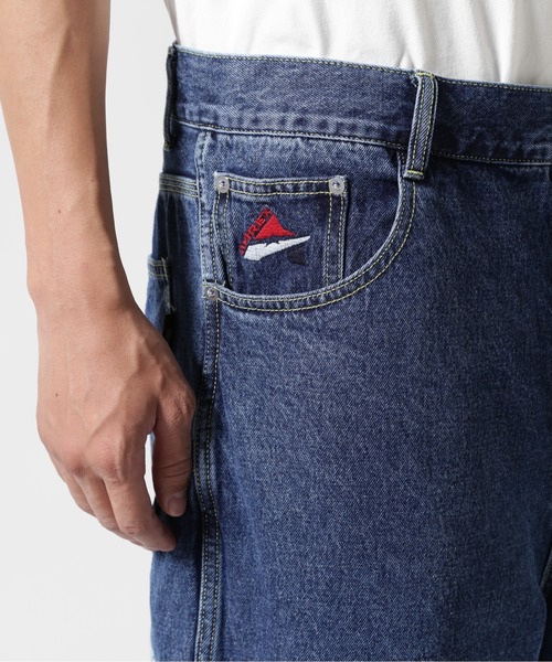 AVIREX（アヴィレックス）の「《直営店限定》VARSITY PAINTER SHORTS / バーシティ ペインターショーツ / AVIREX / アヴィレックス（デニムパンツ・メンズ・ライトインディゴブルー/ブラック・MEDIUM/LARGE/X-LARGE/XX-LARGE）」の18枚目の写真