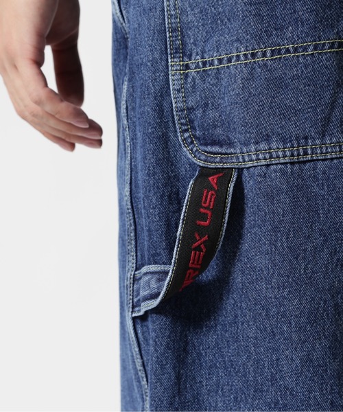 AVIREX（アヴィレックス）の「《直営店限定》VARSITY PAINTER SHORTS / バーシティ ペインターショーツ / AVIREX / アヴィレックス（デニムパンツ・メンズ・ライトインディゴブルー/ブラック・MEDIUM/LARGE/X-LARGE/XX-LARGE）」の20枚目の写真