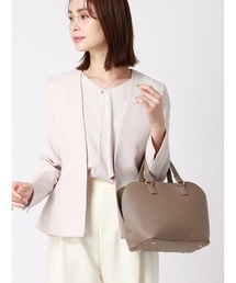 SUIT SQUARE | ハンドバッグ 型押しフェイクレザー サブバッグ付き(ハンドバッグ)