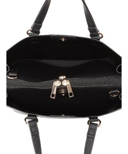 SUIT SQUARE（スーツスクエア）の「ハンドバッグ 型押しフェイクレザー サブバッグ付き（ハンドバッグ・レディース・ブラウン系/ブラック系・F）」の9枚目の写真