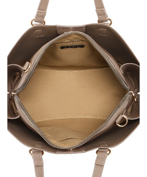 SUIT SQUARE（スーツスクエア）の「ハンドバッグ 型押しフェイクレザー サブバッグ付き（ハンドバッグ・レディース・ブラウン系/ブラック系・F）」の15枚目の写真