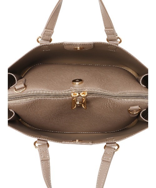 SUIT SQUARE（スーツスクエア）の「ハンドバッグ 型押しフェイクレザー サブバッグ付き（ハンドバッグ・レディース・ブラウン系/ブラック系・F）」の16枚目の写真