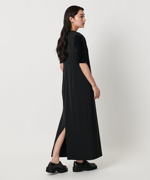 MARW UNITED ARROWS＞ツイル ノースリーブ ロング ワンピース
