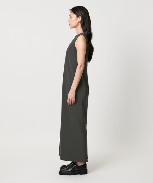 MARW UNITED ARROWS＞ツイル ノースリーブ ロング ワンピース