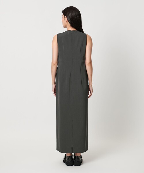 MARW UNITED ARROWS＞ツイル ノースリーブ ロング ワンピース