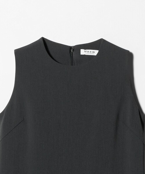MARW UNITED ARROWS＞ツイル ノースリーブ ロング ワンピース