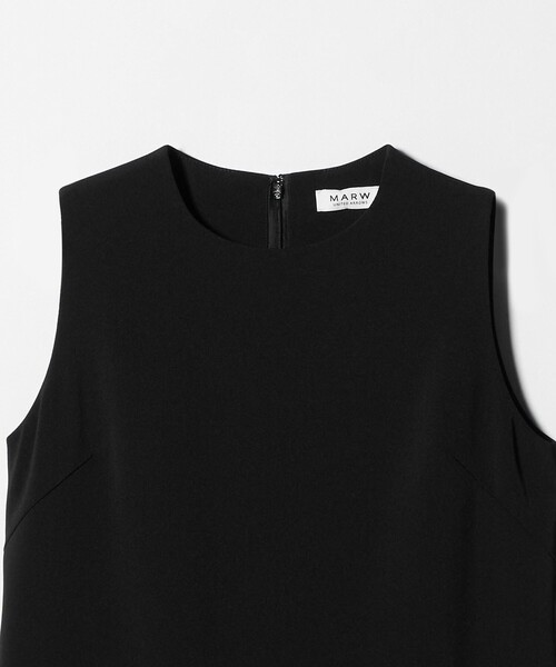 MARW UNITED ARROWS＞ツイル ノースリーブ ロング ワンピース