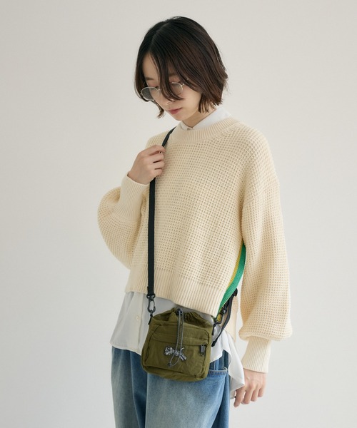 Paradise Picnic(パラダイスピクニック)の「TRANOI. TORA minibag(ショルダーバッグ・レディース・ブラック/アイボリー/カーキ・FREE)」の16枚目の写真