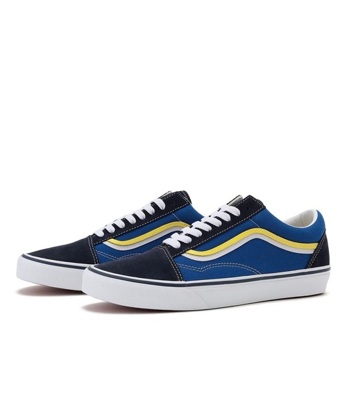 VANS(バンズ)の「VANS ヴァンズ OLD SKOOL DS オールドスクール DS VN000EG8BYL *BLUE/YELLOW(スニーカー・メンズ・ブルー・5h/6/4/11/12/7/5/9/10/8/4h/6h/10h/9h/8h/7h)」の4枚目の写真
