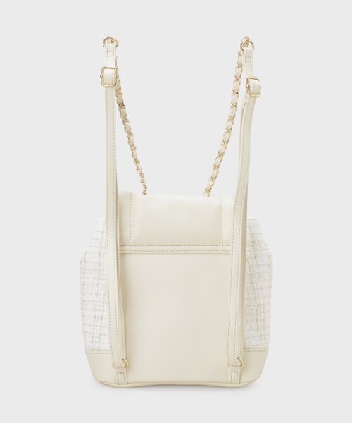 index（インデックス）の「【長さ調整可能】ツイードミニリュック（バックパック/リュック・レディース・アイボリー系/ブラック系・00）」の11枚目の写真