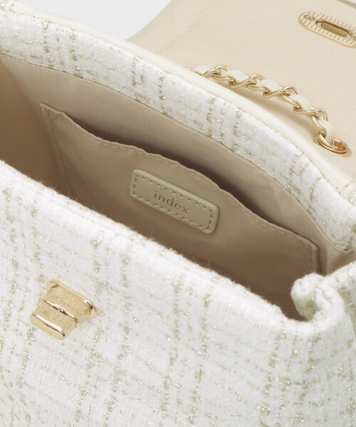 index（インデックス）の「【長さ調整可能】ツイードミニリュック（バックパック/リュック・レディース・アイボリー系/ブラック系・00）」の16枚目の写真