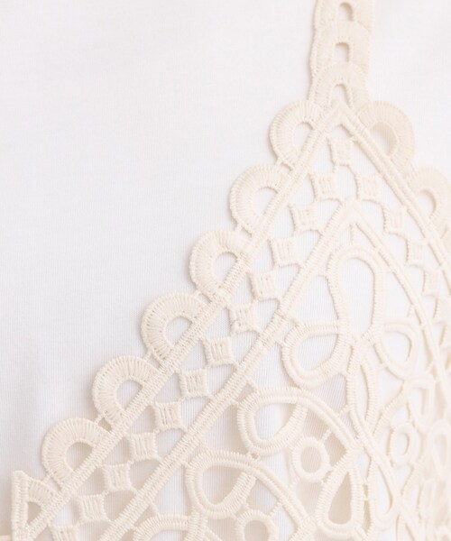 Cutie Blonde(キューティーブロンド)の「【2点セット/ひんやり】レースビスチェ+Tシャツ(その他トップス・レディース・ダークブラウン/ブラック/オフホワイト・02/04/01/03)」の11枚目の写真