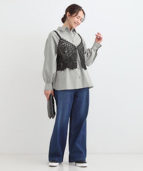 セール】【2点セット/ひんやり】レースビスチェ＋Tシャツ（その他