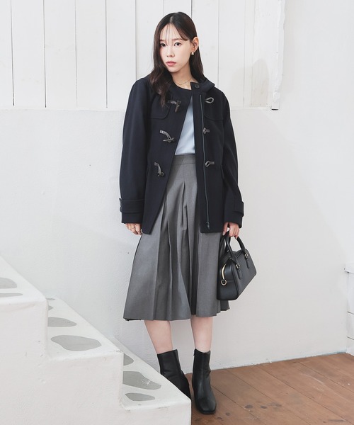 Honeys（ハニーズ）の「ダッフルコート（ダッフルコート・レディース・キャメル/ネイビー/ブラック/アイボリー・M/LL/L/3L）」の16枚目の写真