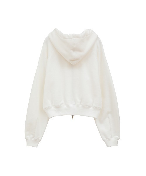 CLANE（クラネ）の「LOGO COMPACT ZIP UP HOODIE（パーカー・レディース・グレー/ブラック/ホワイト・2/1）」の21枚目の写真