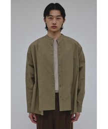 STYLEMIXER（スタイルミキサー）の「タックデザインノーカラーシャツ（シャツ/ブラウス）」