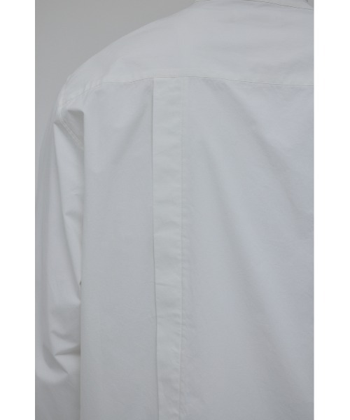 STYLEMIXER（スタイルミキサー）の「タックデザインノーカラーシャツ（シャツ/ブラウス・メンズ・ホワイト/ライトカーキ/ブラック・MEDIUM/LARGE）」の14枚目の写真