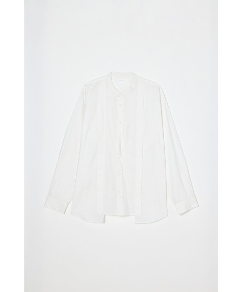 STYLEMIXER（スタイルミキサー）の「タックデザインノーカラーシャツ（シャツ/ブラウス・メンズ・ホワイト/ライトカーキ/ブラック・MEDIUM/LARGE）」の16枚目の写真