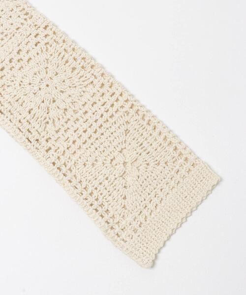 URBAN RESEARCH DOORS（アーバンリサーチドアーズ）の「『親子リンク』2WAYクロシェカーディガン（カーディガン/ボレロ・レディース・ブラウン/ナチュラル・MEDIUM）」の4枚目の写真