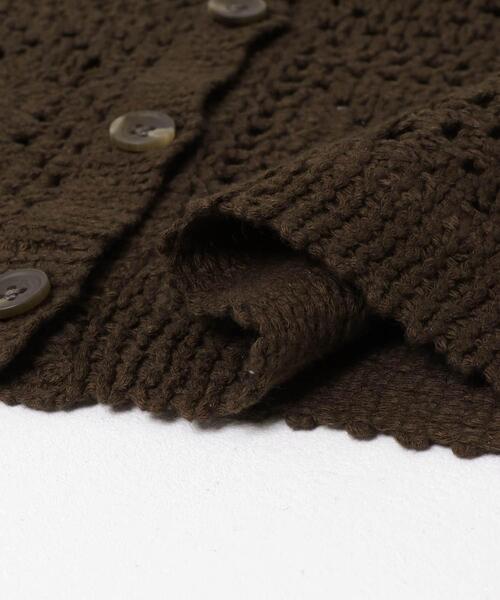 URBAN RESEARCH DOORS（アーバンリサーチドアーズ）の「『親子リンク』2WAYクロシェカーディガン（カーディガン/ボレロ・レディース・ブラウン/ナチュラル・MEDIUM）」の8枚目の写真
