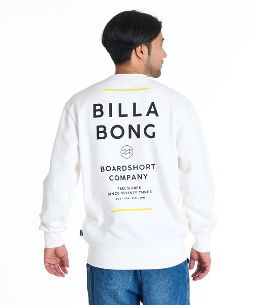 BILLABONG（ビラボン）の「BILLABONG メンズ SUN BLOCK トレーナー 【REGULAR FIT】【2025年秋冬モデル】/ビラボンバックプリントプルオーバースウェットトレーナー（スウェット・メンズ・グリーン/オフホワイト/ブラック・X-LARGE/MEDIUM/LARGE）」の2枚目の写真