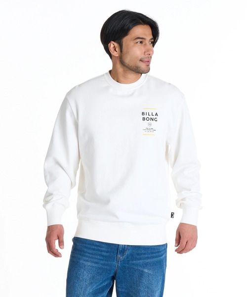 BILLABONG（ビラボン）の「BILLABONG メンズ SUN BLOCK トレーナー 【REGULAR FIT】【2025年秋冬モデル】/ビラボンバックプリントプルオーバースウェットトレーナー（スウェット・メンズ・グリーン/オフホワイト/ブラック・X-LARGE/MEDIUM/LARGE）」の4枚目の写真