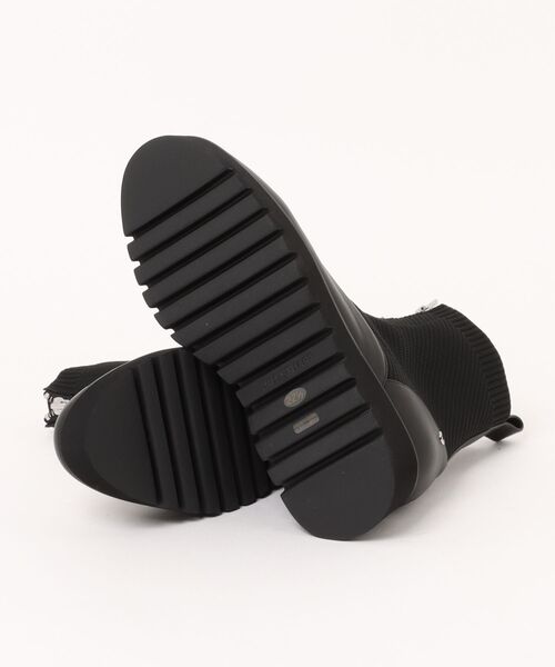 JILL STUART（ジルスチュアート）の「厚底センタージップソックスブーツ（ブーツ・レディース・ベージュ/ブラック・24.5cm/24.0cm/23.5cm/23.0cm/22.5cm）」の4枚目の写真