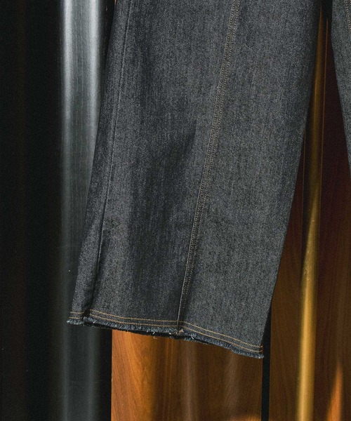 ROSE BUD（ローズバッド）の「WIDE DENIM PANTS（デニムパンツ・レディース・インディゴブルー/ブラック・ONE SIZE）」の9枚目の写真