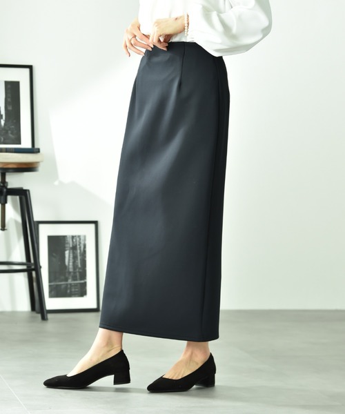 INTERPLANET（インタープラネット）の「綿タッチダンボールタイトスカート（スカート・レディース・ネイビー/グレイッシュベージュ・FREE）」の21枚目の写真