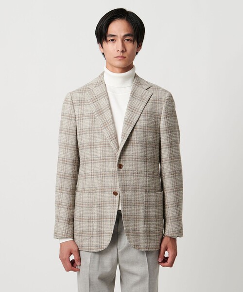 セール】ファンシーチェック 3ボタン ジャケット C‐MODEL（テーラード