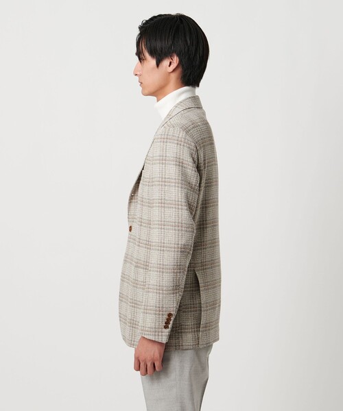 UNITED ARROWS(ユナイテッドアローズ)の「ファンシーチェック 3ボタン ジャケット C‐MODEL(テーラードジャケット・メンズ・ナチュラル・50/46/48/42)」の5枚目の写真