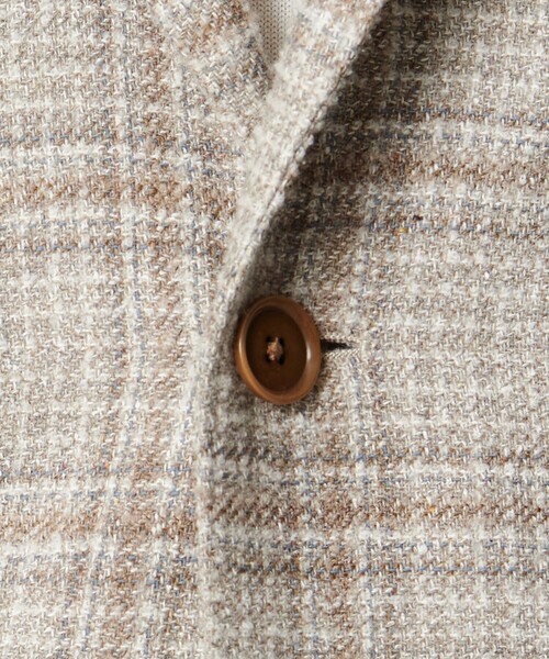 UNITED ARROWS(ユナイテッドアローズ)の「ファンシーチェック 3ボタン ジャケット C‐MODEL(テーラードジャケット・メンズ・ナチュラル・50/46/48/42)」の7枚目の写真