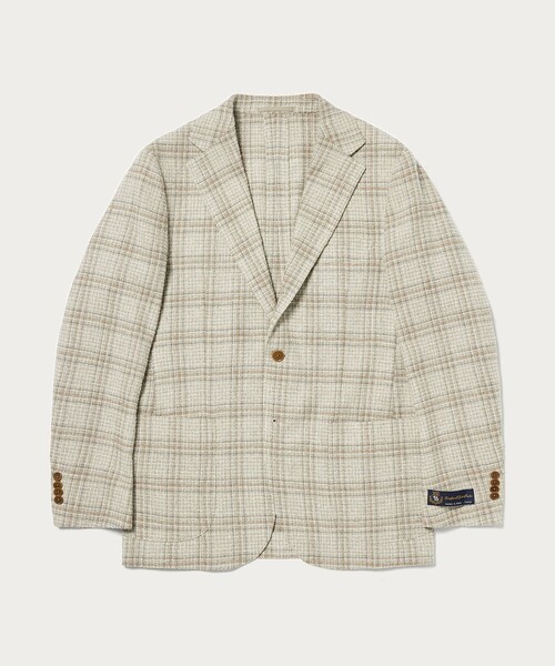 UNITED ARROWS(ユナイテッドアローズ)の「ファンシーチェック 3ボタン ジャケット C‐MODEL(テーラードジャケット・メンズ・ナチュラル・50/46/48/42)」の8枚目の写真