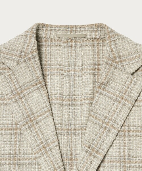 UNITED ARROWS(ユナイテッドアローズ)の「ファンシーチェック 3ボタン ジャケット C‐MODEL(テーラードジャケット・メンズ・ナチュラル・50/46/48/42)」の11枚目の写真