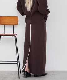 forksy.（フォルクシー）の「【forksy.】スウェットライクIラインナロースカート<セットアップ対応>（スカート）」