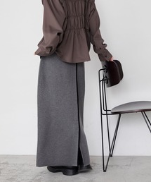 forksy.（フォルクシー）の「【forksy.】スウェットライクIラインナロースカート<セットアップ対応>（スカート）」