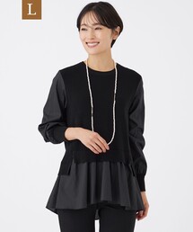 EVEX by KRIZIA 40 L～XLサイズ程度　ジレ　黒とダークブルー EVEX by KRIZIA 40 L～XLサイズ程度 ジレ 黒とダークブルー S