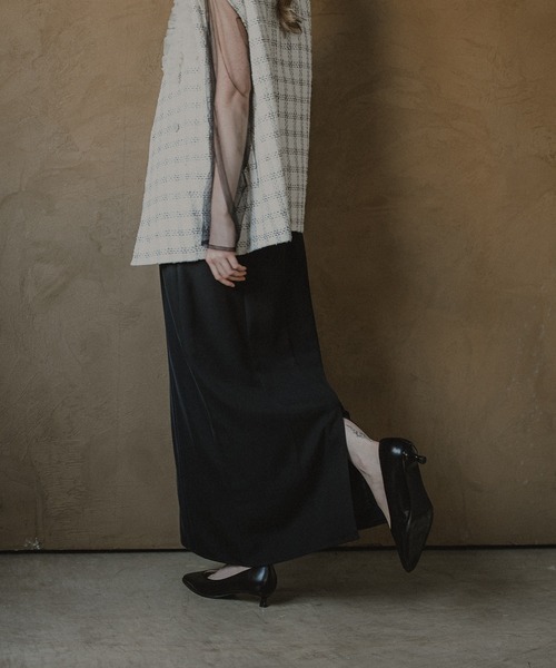 et.UNiVER（エトユニベール）の「Urban vest dress（ドレス・レディース・ブラック×ホワイト/ブラック・SMALL/MEDIUM/LARGE）」の22枚目の写真