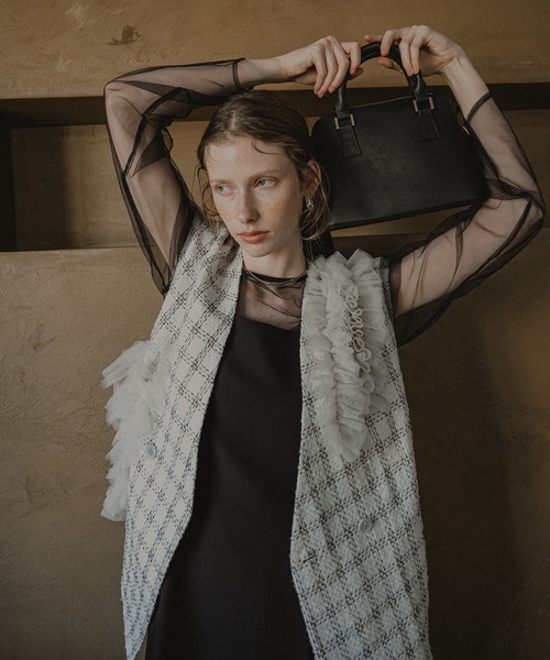 et.UNiVER（エトユニベール）の「Urban vest dress（ドレス・レディース・ブラック×ホワイト/ブラック・SMALL/MEDIUM/LARGE）」の17枚目の写真