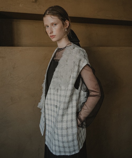 et.UNiVER（エトユニベール）の「Urban vest dress（ドレス・レディース・ブラック×ホワイト/ブラック・SMALL/MEDIUM/LARGE）」の20枚目の写真
