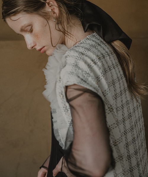 et.UNiVER（エトユニベール）の「Urban vest dress（ドレス・レディース・ブラック×ホワイト/ブラック・SMALL/MEDIUM/LARGE）」の15枚目の写真