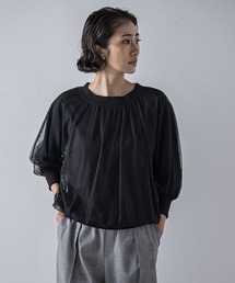 la.f…（ラエフ）の「"一枚で簡単に"シアーレイヤードニット≪手洗い可能≫（ニット/セーター）」