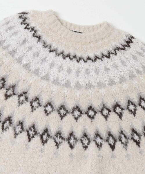 EKAL（エカル）の「ノルディックニットプルオーバー（ニット/セーター・レディース・グレー/ブラウン/アイボリー・ONE）」の20枚目の写真