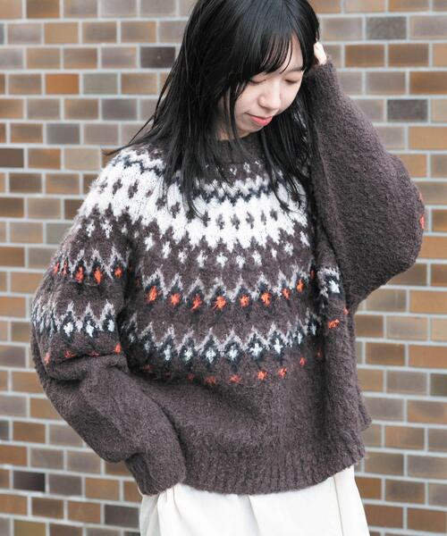 セール】ノルディックニットプルオーバー（ニット/セーター）｜EKAL